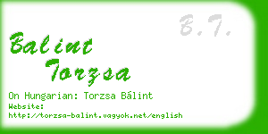balint torzsa business card